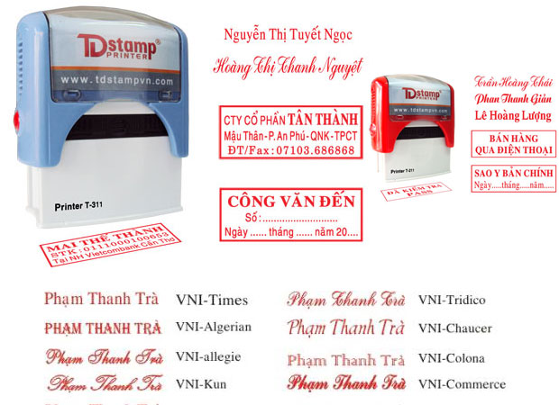 Khắc dấu công ty tại Hồng Lĩnh